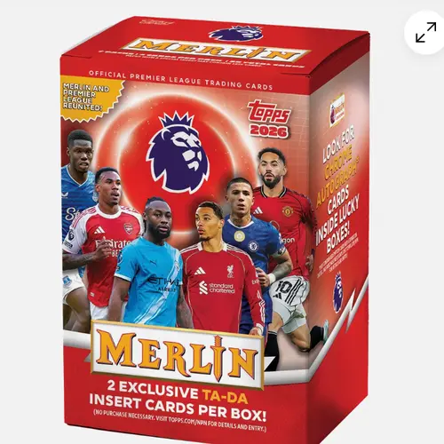 2026 Topps Merlin Premier League Soccer Blaster Box