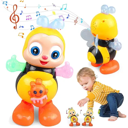 Musical Elephant Toy - Floating ball, drumming & 3D lights. Helps baby crawl & walk. Smart obstacle avoidance. Best early educational gift. #babytoys #toddlerlife #tiktokmademebuyit