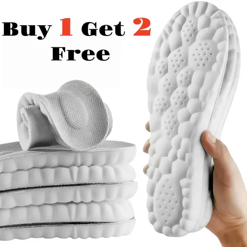 4D Cloud Extra Large Shoe Insoles, Anti-Fatigue & Shock Resistant Design, Foot Pain Relief for Men and Women, Unisex Fit Buy 1 Get 2 Free everyday gear, Footwear tiktokshopspringglowup,summervibes