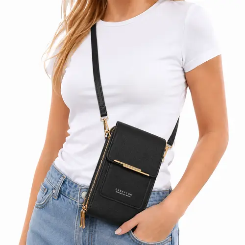 Women's Crossbody Touch Screen Phone Bag - 2026 New Fashion Transparent Adjustable Traveling Key Change Bag, No Need to Take Out Phone to Reply to Messages, Crossbody Bags, Fashionable Bags, Crossbody Shoulder Purse, Gifts For Women