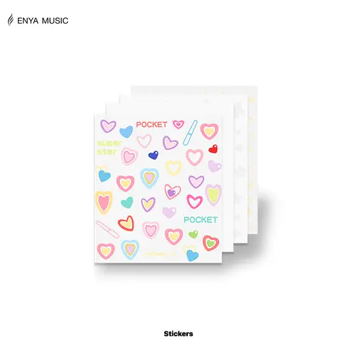 Enya Music Cute 3D Raised Pocket Sticker Pack, Customize Craft Scrapbooking Supplies for Personal DIY Projects #backtoschool