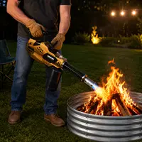ARTFLAMM Powerful Weed Torch,Propane Torch with Adjustable Flame,Kitchen Blow Torch for BBQ, Camping, Searing Steak, Welding (Tank Not Included)