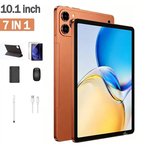 W&O 11-inch Touchscreen Tablet (2026, Android 15) - 12GB RAM + 256GB Expandable Storage, 10000mAh Long-Lasting Battery, HD LCD Display, 5G WiFi, Bundle Tablets Comprehensive Package with Keyboard, Mouse, Case, Stylus, Dual Camera, Ideal for School, Work