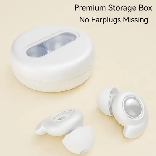 Sleep Earplugs for Sleeping, Reusable Noise Reduction Ear Plugs with Acoustic Filters, Soft Silicone Earplugs for Side Sleepers, Study, Travel, Work & Concentration