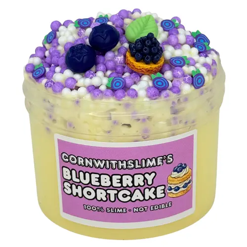 Blueberry Shortcake 8oz Slime Floam Texture Scented Blueberry Shortcake