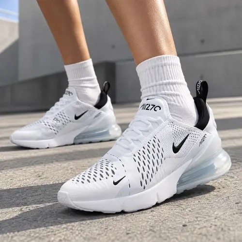 Nike Air Max 270 Triple Black/White Men Sneaker (BLACK : SKU:AH8050-005) (WHITE: SKU: AH6789-100)
