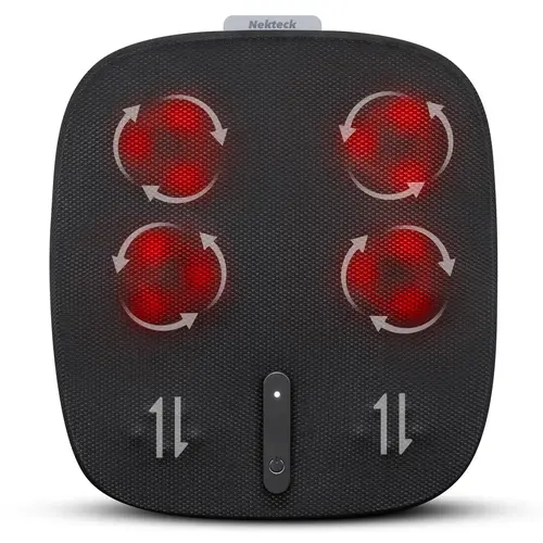 Foot Massager with Heat, Heated Foot Massager for Plantar Fasciitis, Pain Relief and Circulation, Shiatus Electric Under Desk Feet Massager Machine, Gifts for Men Woman Him Her Mon Birthday