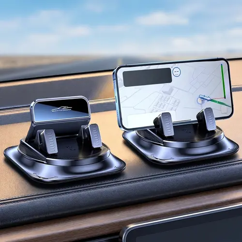 Father’s Day Gift – Cell Phone Holder for Car, 360° Rotating Dashboard Secure Smartphone Mount, Strong Suction Cup Non-Slip Stand, Adjustable Angles Car Accessories, Universal Smartphone Holder for Most Mobile Phones