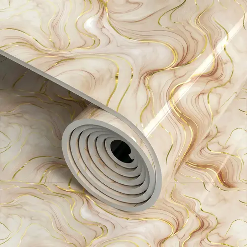 Self-Adhesive Vinyl Wallpaper Film Roll (15.75in*118.11in, 23.62in Wide Roll) - Peel-Stick No Glue, Tearable, Tear to Fit Edges, Waterproof, Durable, Heat Resistant, Easy-to-Clean for Kitchen Countertops, Renter-Friendly Home Improvement Building Supplies