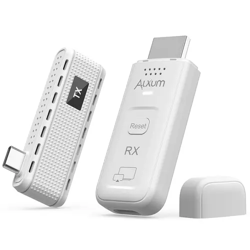 Alxum Wireless HDMI Display Dongle Adapter, 4K Decode & 1080P@60Hz Wireless Casting for iPhone/iPad/MacBook to TV/Monitor/Projector, Plug & Play Portable HDMI Extender Support AirPlay
