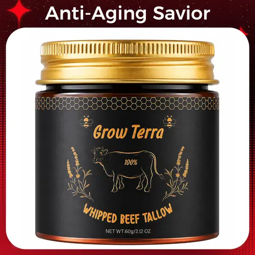 Wrinkle Defense & Natural Anti-Aging Beef Tallow Moisturizer - Face Balm Skincare - Handmade All-Natural Moisturizer for Soft, Smooth, Radiant Skin Firming And Moisturizing Gentle Moisturizing,travel essentials