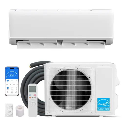 Garvee High-Efficiency 24000 BTU Split Central Air Conditioner & Heat Pump – 21 SEER2, 230V, WiFi, Alexa Compatible, Ideal for Home Cooling & Heating