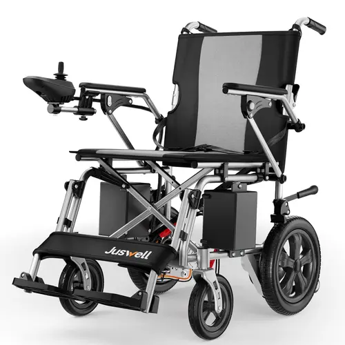 Juswell Foldable Electric Wheelchair for Adults, Motorized All-Terrain Chair with 15/30 mi Range, 300/350 lbs Weight Capacity, Portable Powered Wheelchair, Lightweight Wheelchair,back to school,back to school haul