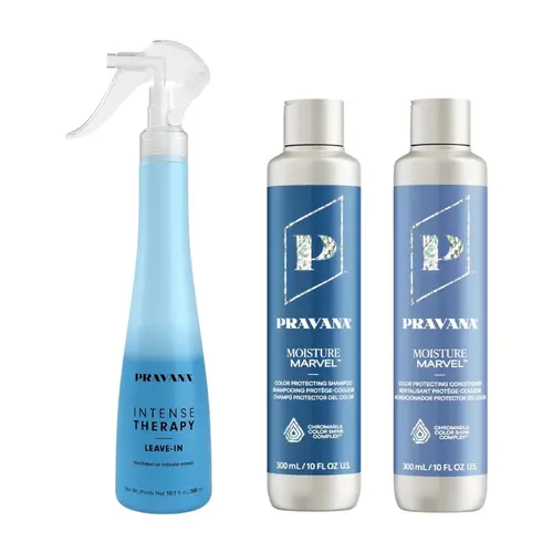 PRAVANA Moisture Marvel Shampoo, Conditioner & Leave-In Hydrating Mist Bundle