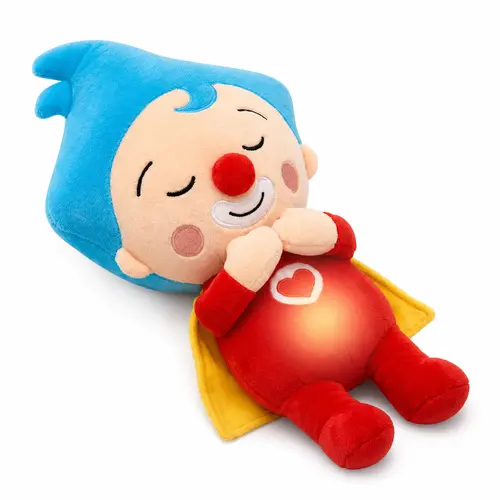 Soothing Rhythmic Breathing Plush Toy , 40cm Soft Stuffed Animal Sleep Soother with Glowing Belly, Huggable Comfort Snuggle Plushie for Toddlers, Calming Bedtime Companion Toy, Ideal Birthday Baby Shower Gift for Boys & Girls Electric pet TOY