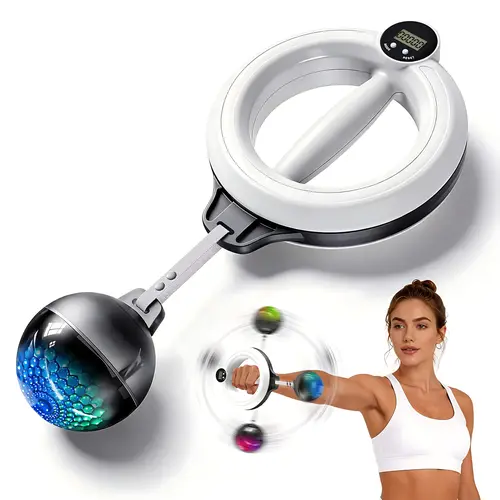 360° Rotating Wrist & Forearm Trainer for Men and Women, Upper Body Strength Training Equipment, Portable Home Gym Fitness Gear for Arms, Shoulders & Chest Workout
