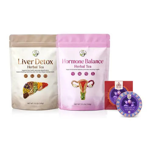 Thyroidxxx- Endocrine Balance & Metabolism Support Tea Bundle, Milk Thistle & Saffron Herbal Blend for Daily Vitality | iTREE · Vital-Tea summerwins
