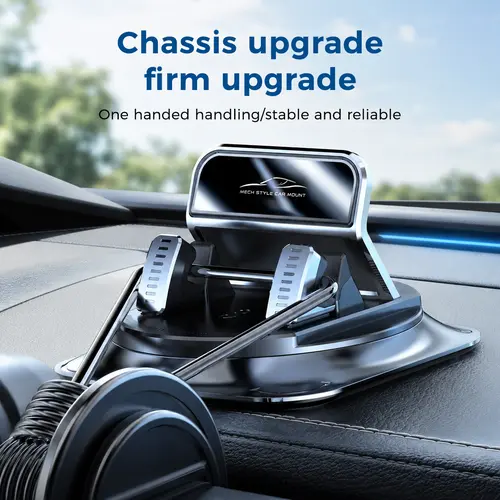 Car phone holder 360 degree rotation, Ultra-Stable Dashboard Holder for Horizontal & Vertical Navigation, horizontaland vertica screen adjustment angle,suctioncup fixed non-slip mobile phone holdersuitable with All Phones