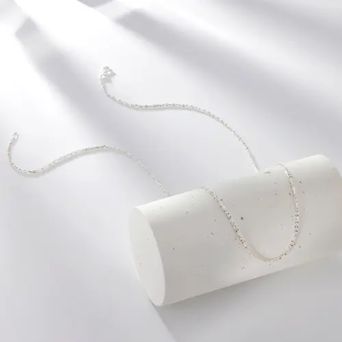 Silver Criss Cross 22 and 24 Inch Chain Bundle