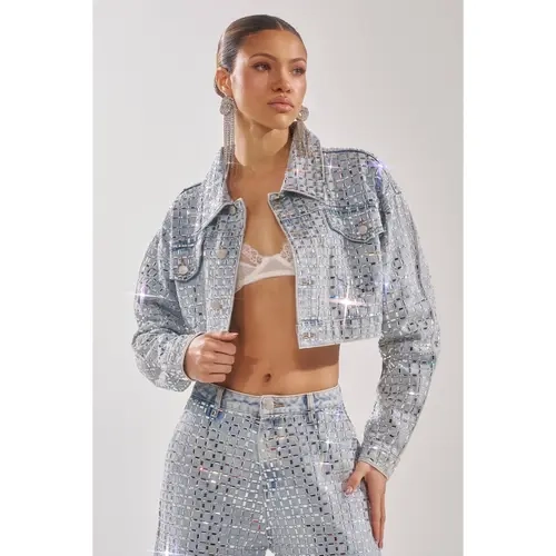 PICK N CHOOSE RHINESTONE DENIM JACKET