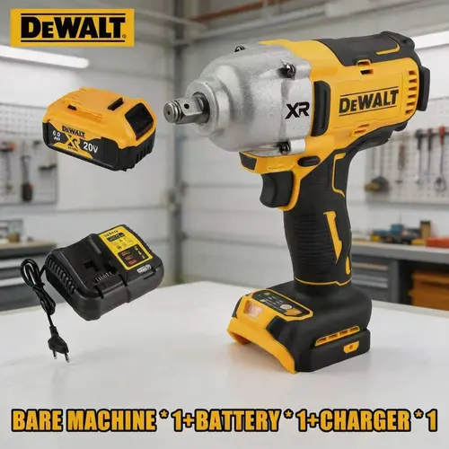 Dewalt DCF900 1/2-inch  Cordless Impact Wrench 20V 600N.m 6.0Ah Li-ion Battery Multi-Speed Power Tool for Automotive & Industrial Tasks