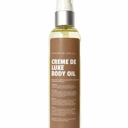 Glossed By Nae Luxe Body Oil | Lightweight Moisturizing Dry Oil for Soft Glowing Skin |
