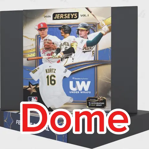 (Dome) Single Jersey - 2026 Fanatics Under Wraps Autographed Baseball Jersey Dome.