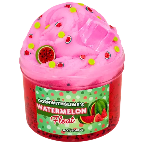 Watermelon Float 8oz Slime Icee x Clear Slime Texture Scented Watermelon Punch