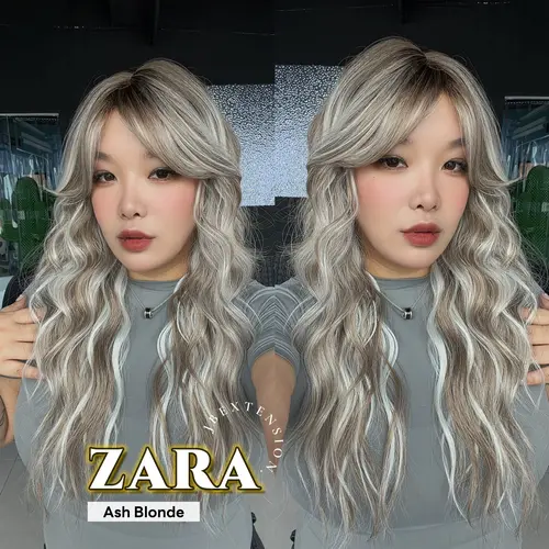 JBEXTENSION 25 Inches Wave Women Fashion Wig with Bangs ZANA