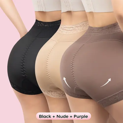 Women's High Waist Leg Shaping Shorts - Abdominal Control, Body Shaping, Booty Lift, Seamless Underwear with Lace Trim, Silicone Grip Waistband, Breathable Mesh, Anti-Chafing Slip Shorts for Dresses, Everyday Wear