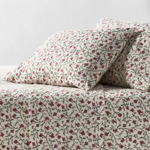 Ultra Soft Flannel Sheet Set Floral - Threshold