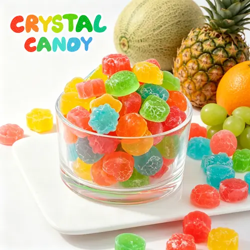 Crystal Candy Assorted Fruity Gummy, 5.35oz, Sweet Snack,back to school
