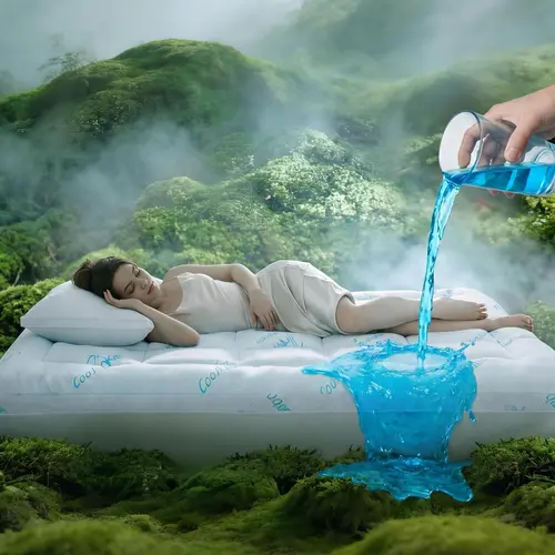 【Deals for You Days】DOWNCOOL Waterproof  Cooling Mattress Topper, Memory Foam Mattress Topper Pillow Top  for Hot Sleepers, Viscose Derived from Bamboo, Deep Pocket Fits 8-21 Inch