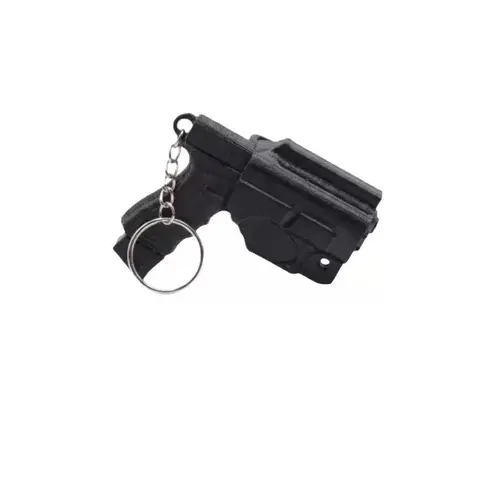 3D Printed P*stol & Holster Keychain,Pocket-Style Novelty Key Ring,Gift for Men