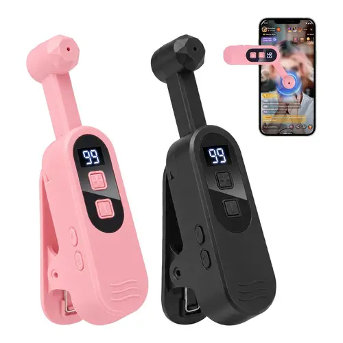 2026 Upgraded Portable Mobile Compact Screen Clicker for Phones, Rechargeable Cordless 99-Speed Adjustable Auto Tapper with 180° Rotating Arm, Built-in Battery, for TikTok Live Likes, Gaming, Android/iOS School Phone Accessories