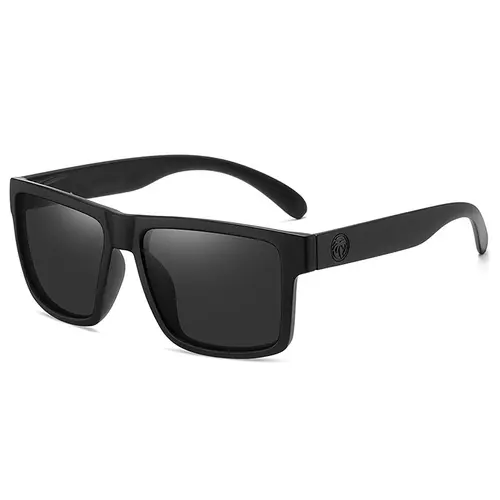 Polarized Sunglasses, Retro Square Frame Shades, Unisex Outdoor Driving Eyewear, Trendy Fashion Design