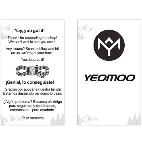Thank you for your order card