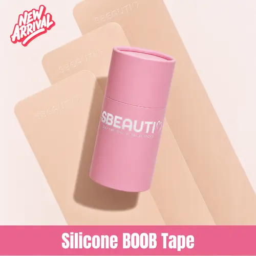 Sbeauti Reusable Silicone Adhesive Body Tape - Second-Skin Seamless Invisible Curve for Plus Size, Pre-Cut Strips, Waterproof Sweatproof Strapless Adhesive Bra for Formal Dresses, Kayla Unibob Corset