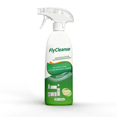 FlyCleanse Liquid Household Cleaner - Kitchen Cleaners, Degreasant Spray for Stove & Hood, Indoor Home Supplies Grease Stain Remover for Back to School