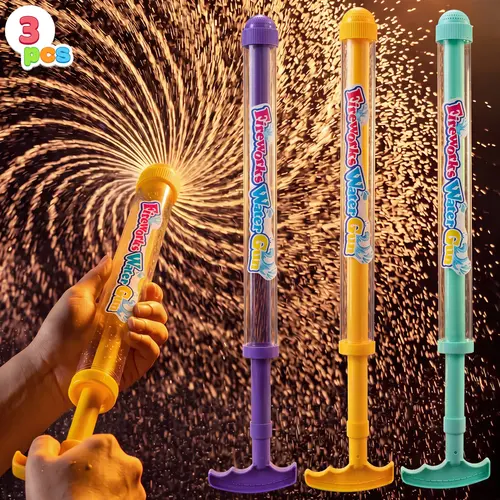 JOYIN 1pcs/3pcs Fireworks Water Gun, Firework Style Water Spray Gun for Kids & Adults, Fireworks Watergun for Bathing, Pool, Party Entertainment, Concert Family Gathering Marriage Proposal