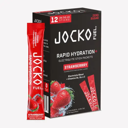 JOCKO FUEL Rapid Hydration+ Sport Beverage Stick - 0 Sugar Hydration Drink Supplement, 12-Pack