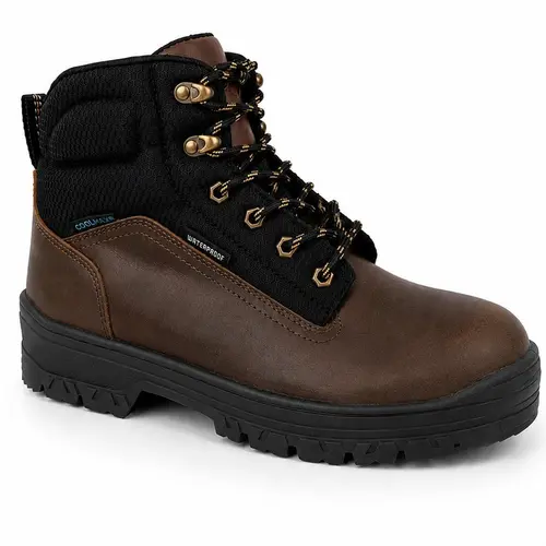 Ever Boots Summit Waterproof Work Boots for Men with Cool Max Lining, Lightweight, Slip-Resistant Sole, All-Day Comfort, Heavy Duty & Outdoor Activities Footwear