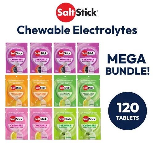 Chewable Electrolyte Bundle - Fast Acting Hydration Variety Pack Bundle - Vegan Non-GMO - Pink Lemonade, Green Apple, Lemon Lime, Tart Orange, & Mixed Berry Healthcare Dietary