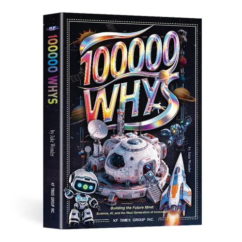 【StoryCove】100000 Whys Kids Science Encyclopedia English Softcover Book - Jake Wonder, 178 Pages Screen-Free STEM Q&A Learning Book, Great for Independent Reading Time, Ages 3-12 Curious Kids Gift