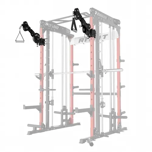 RitFit TAM1 Tornado Articulated Arm Attachment - Q235 Steel, Exclusively for M1 Pro, 360° Adjustable Lever Arms, 320lbs Capacity, 8-Bearing Large-Roller System, 9 Horizontal Stops, Aluminum Pulley, 150lb Angled Load, 230lb Vertical Load, for Flys, Presses