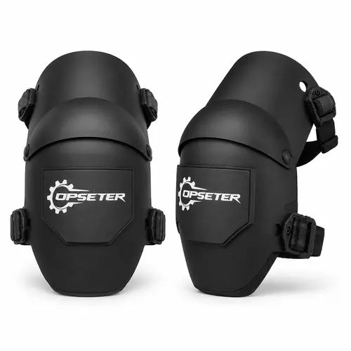 Ultra Flex KneePro Professional Safety Equipment Kneepads for Men - Thick Foam Cushioning, Heavy Duty Hard Outer Shell, Adjustable Quick-Clip Straps, Ergonomic Metal Hinges, Strap-Secure Fit - Construction Gear, Outdoor Utility Kneepads, Safetyequipment
