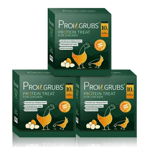 Proilgrubs 30LBS/20LBS/10LBS Non-GMO Black soldier fly larvae Dried Worms for Chickens,high protein,high calcium,85X more calcium than mealworms,boost egg production,promote feather growth,shiny plumage,stronger eggshells #backtoschool #sohochic