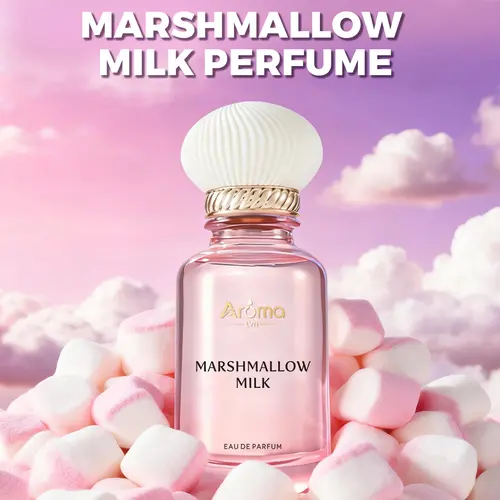 Women’s Marshmallow Milk Eau De Parfum - 58ml (1.96 fl oz) with Honey Caramel, Roasted Almond, Musk, Vanilla - Long Lasting Fragrance Perfect Gift