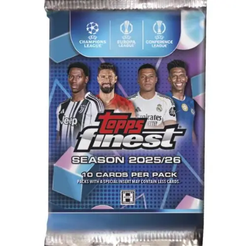 1 (ONE PACK) - 2025/26 Topps UEFA Club Competitions Finest Soccer Hobby