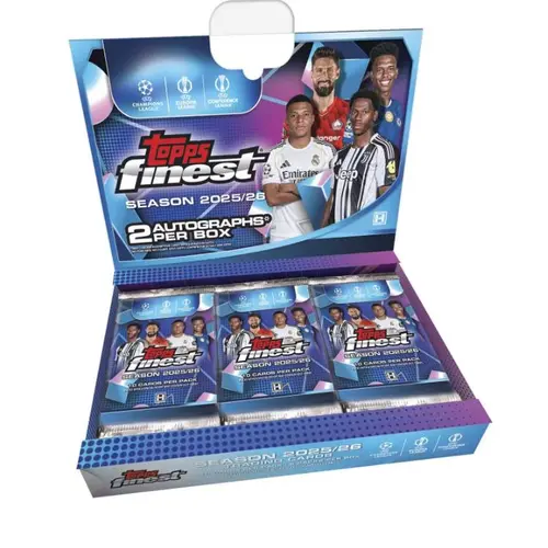 2025/26 Topps UEFA Club Competitions Finest Soccer Hobby Box